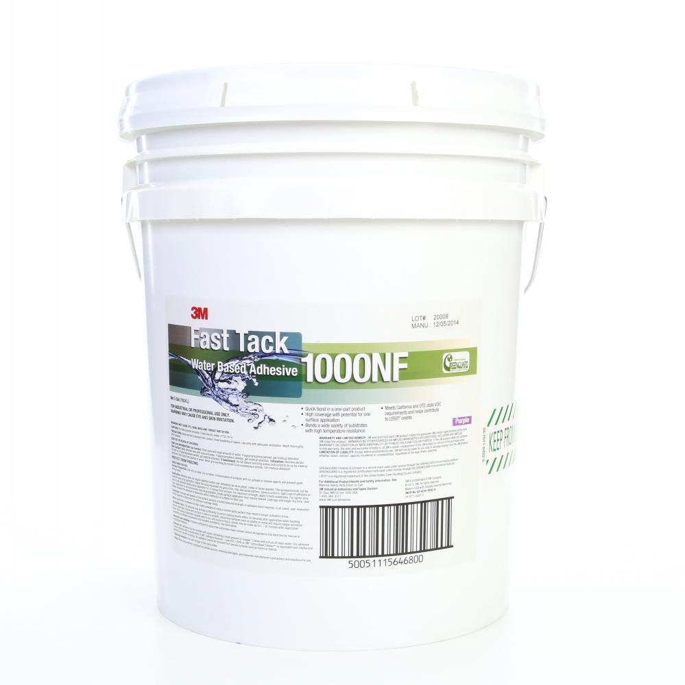 3M™ Fast Tack Water Based Adhesive, 1000NF, Purple, 5 gal<span class=' ItemWarning' style='display:block;'>Item is usually in stock, but we&#39;ll be in touch if there&#39;s a problem<br /></span>
