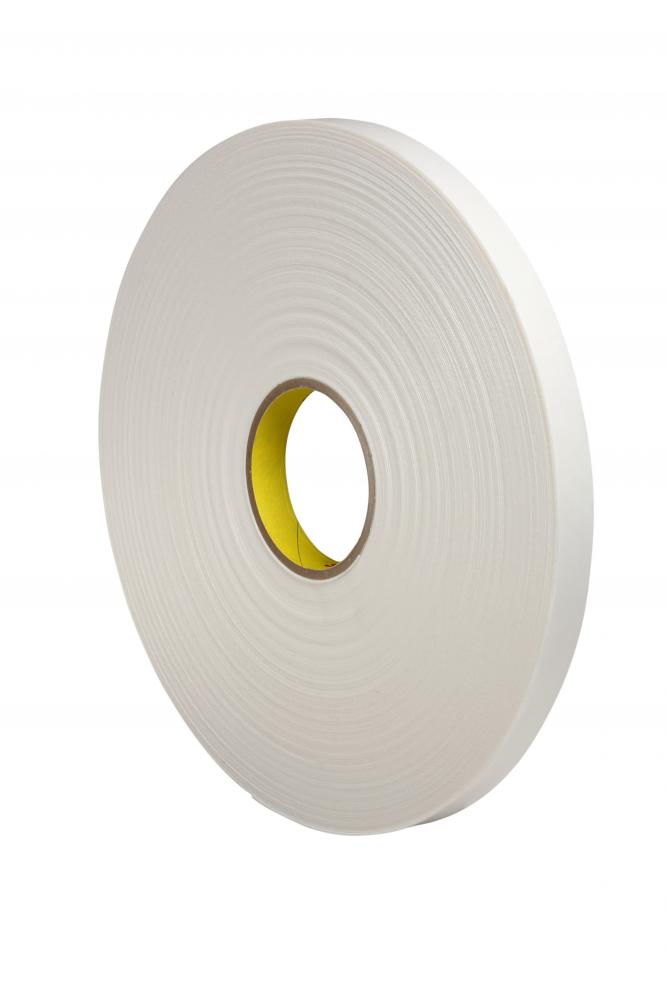 3M™ Urethane Foam Tape, 4104, white, 0.3 in x 18.0 yd x 0.3 mil (0.6 cm x 16.5 m x 6.4 mm)<span class=' ItemWarning' style='display:block;'>Item is usually in stock, but we&#39;ll be in touch if there&#39;s a problem<br /></span>