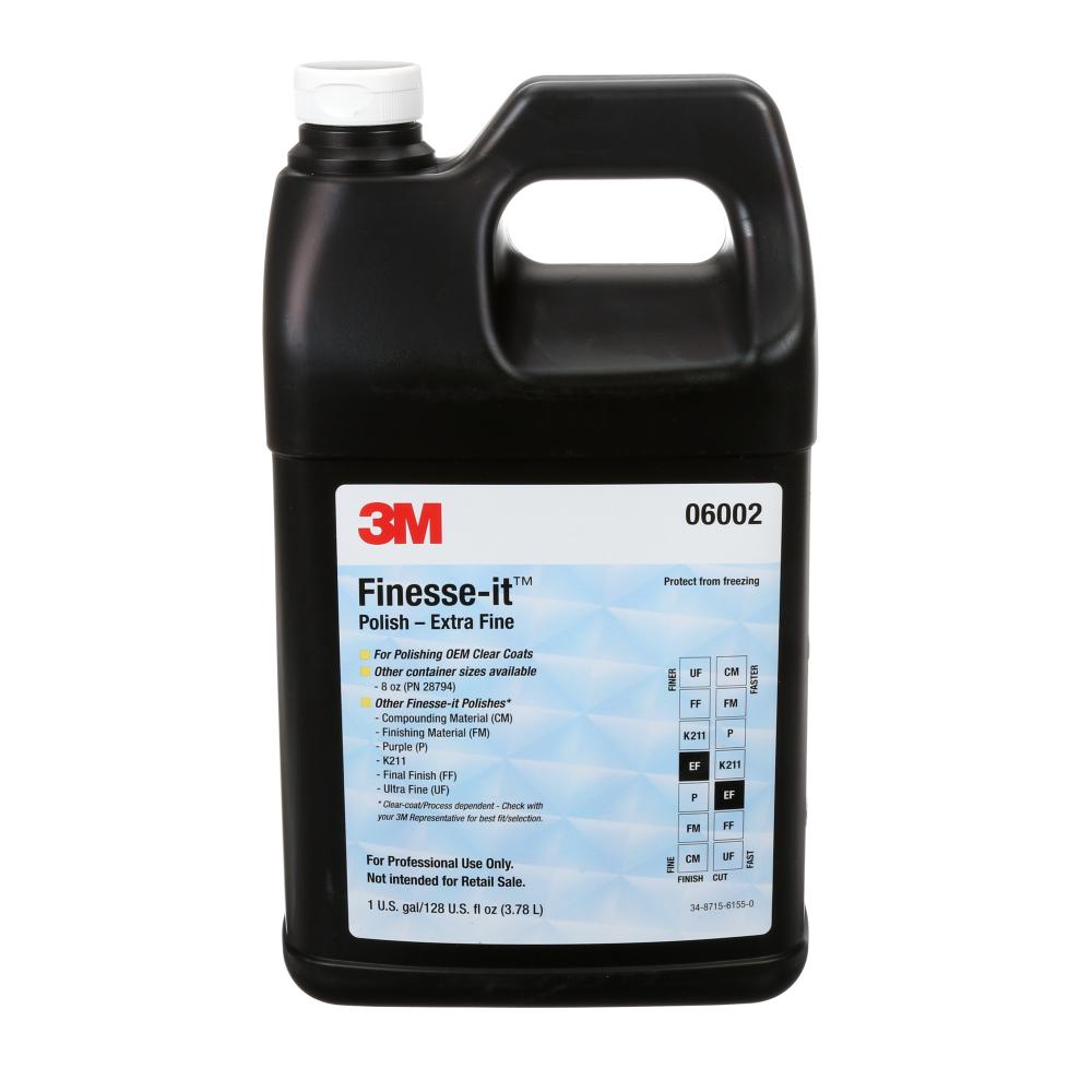 3M™ Finesse-it™ Polish, 06002, extra fine, white, 1 gallon (3.8 L)<span class=' ItemWarning' style='display:block;'>Item is usually in stock, but we&#39;ll be in touch if there&#39;s a problem<br /></span>