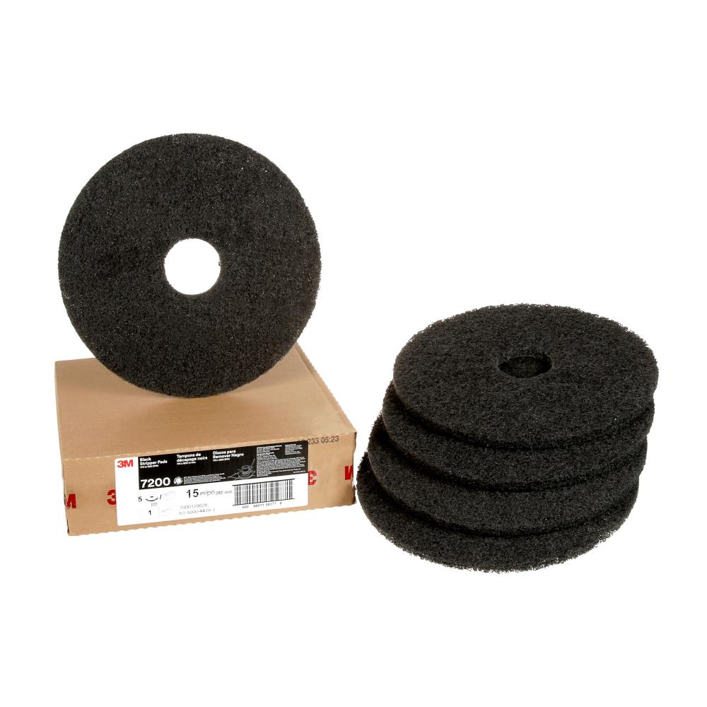 3M™ Black Stripper Pad, 7200, 381 mm (15 in)<span class=' ItemWarning' style='display:block;'>Item is usually in stock, but we&#39;ll be in touch if there&#39;s a problem<br /></span>