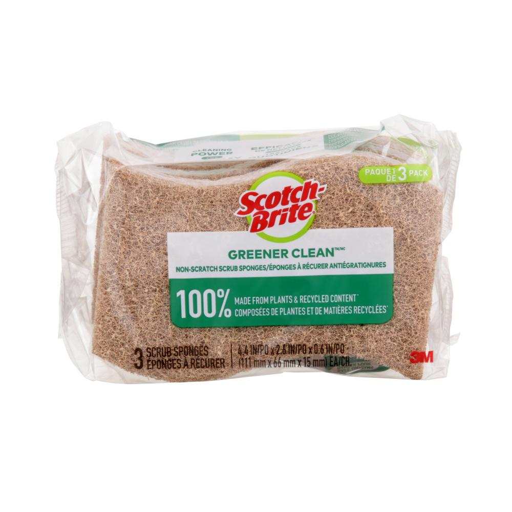 Scotch-Brite® Greener Clean™ Non-Scratch Scrub Sponge 97033-CA, 3/Pack<span class=' ItemWarning' style='display:block;'>Item is usually in stock, but we&#39;ll be in touch if there&#39;s a problem<br /></span>