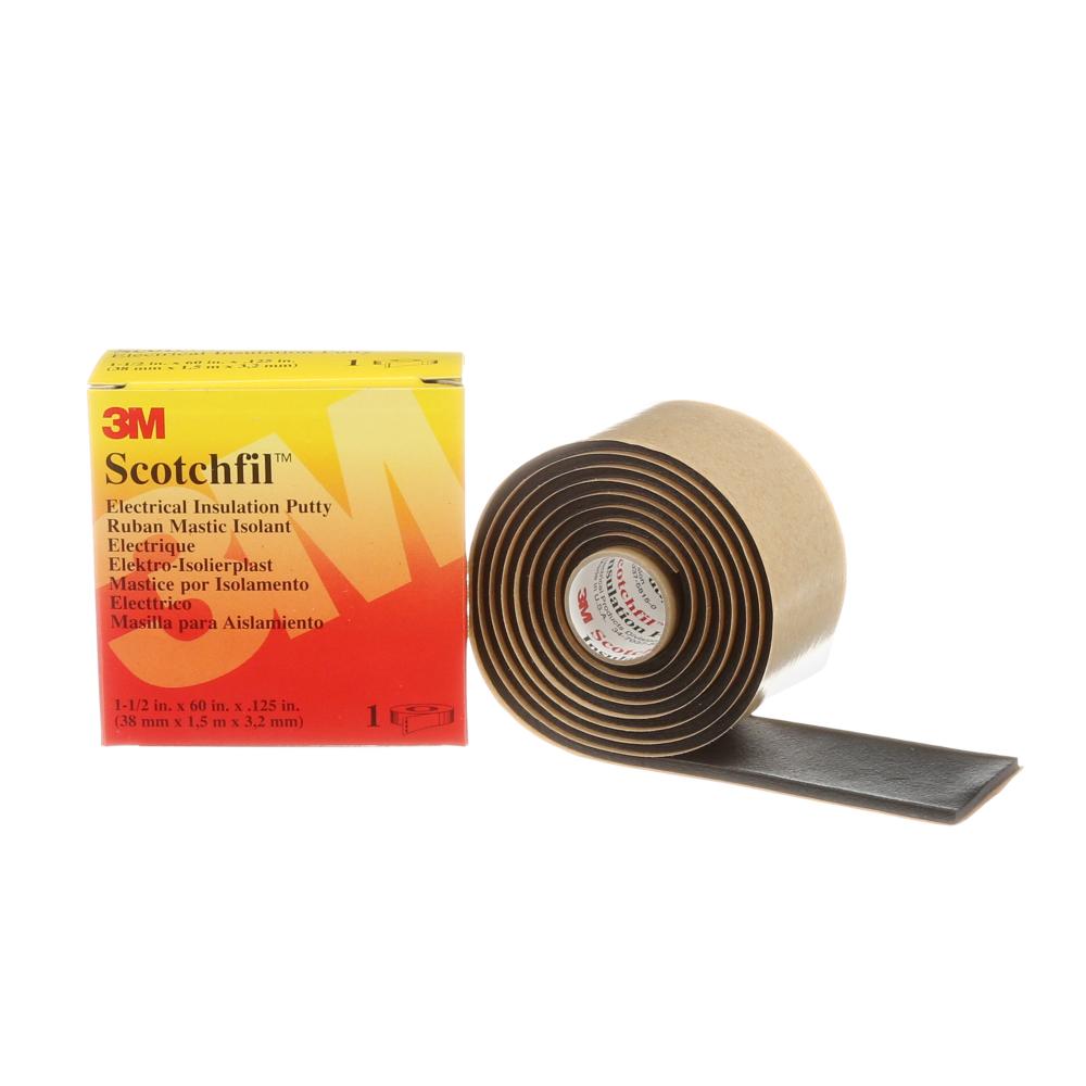 3M™ Scotchfil™ Electrical Insulation Putty, black, 1 1/2 in x 60 in (38.1 mm x 152.4 cm)<span class=' ItemWarning' style='display:block;'>Item is usually in stock, but we&#39;ll be in touch if there&#39;s a problem<br /></span>