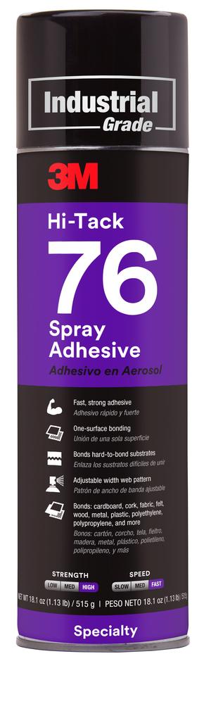 3M™ Hi-Tack 76 Spray Adhesive<span class=' ItemWarning' style='display:block;'>Item is usually in stock, but we&#39;ll be in touch if there&#39;s a problem<br /></span>