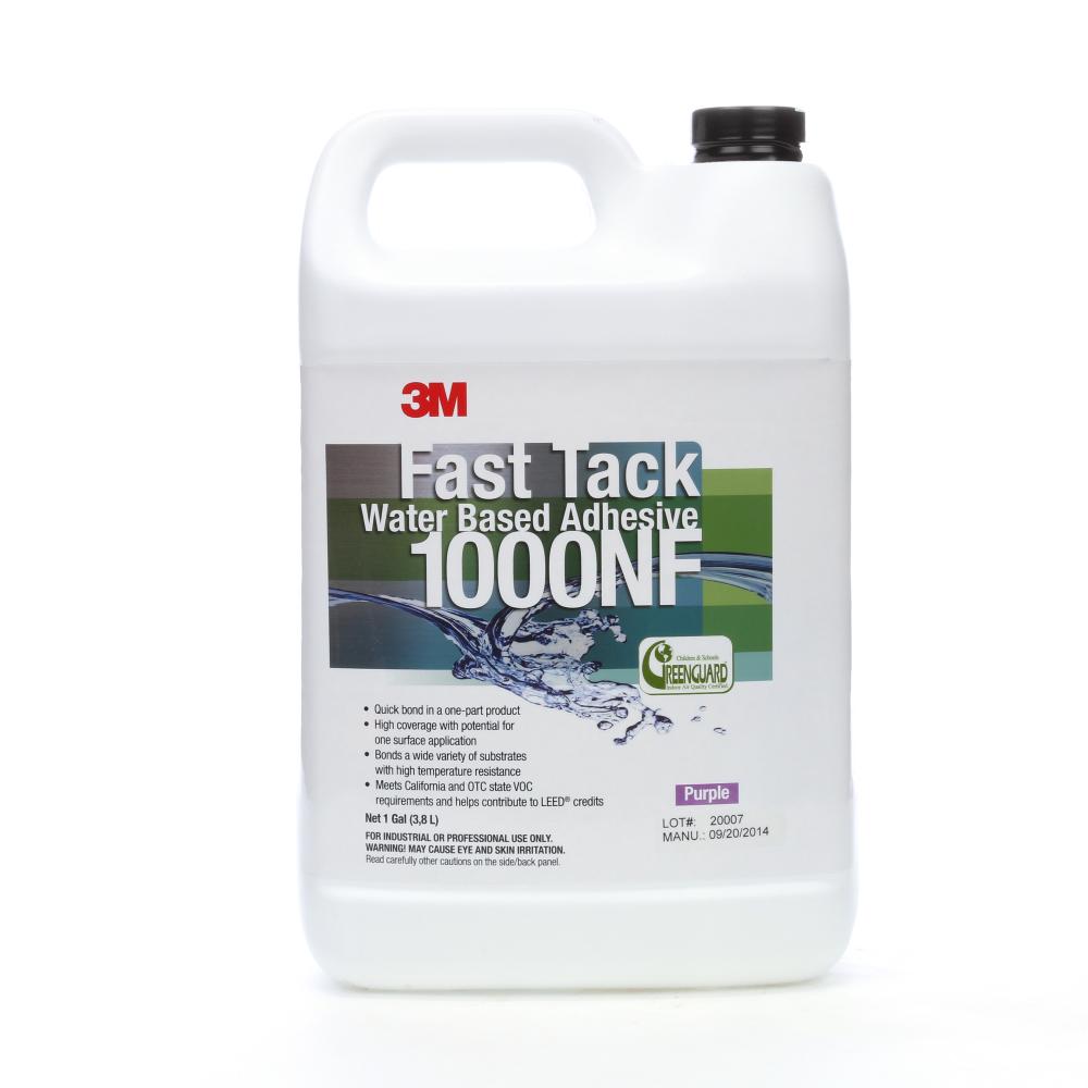 3M™ Fast Tack Water Based Adhesive, 1000NF, Purple, 1 gal (3.8 L)<span class=' ItemWarning' style='display:block;'>Item is usually in stock, but we&#39;ll be in touch if there&#39;s a problem<br /></span>
