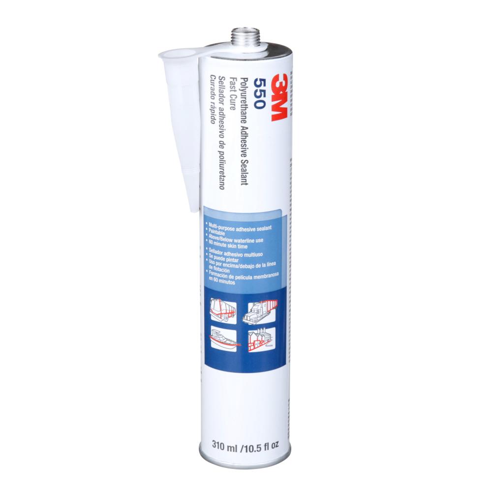 3M™ Polyurethane Adhesive Sealant, 550FC, white, 10.5 fl oz (310.53 mL), cartridge<span class=' ItemWarning' style='display:block;'>Item is usually in stock, but we&#39;ll be in touch if there&#39;s a problem<br /></span>