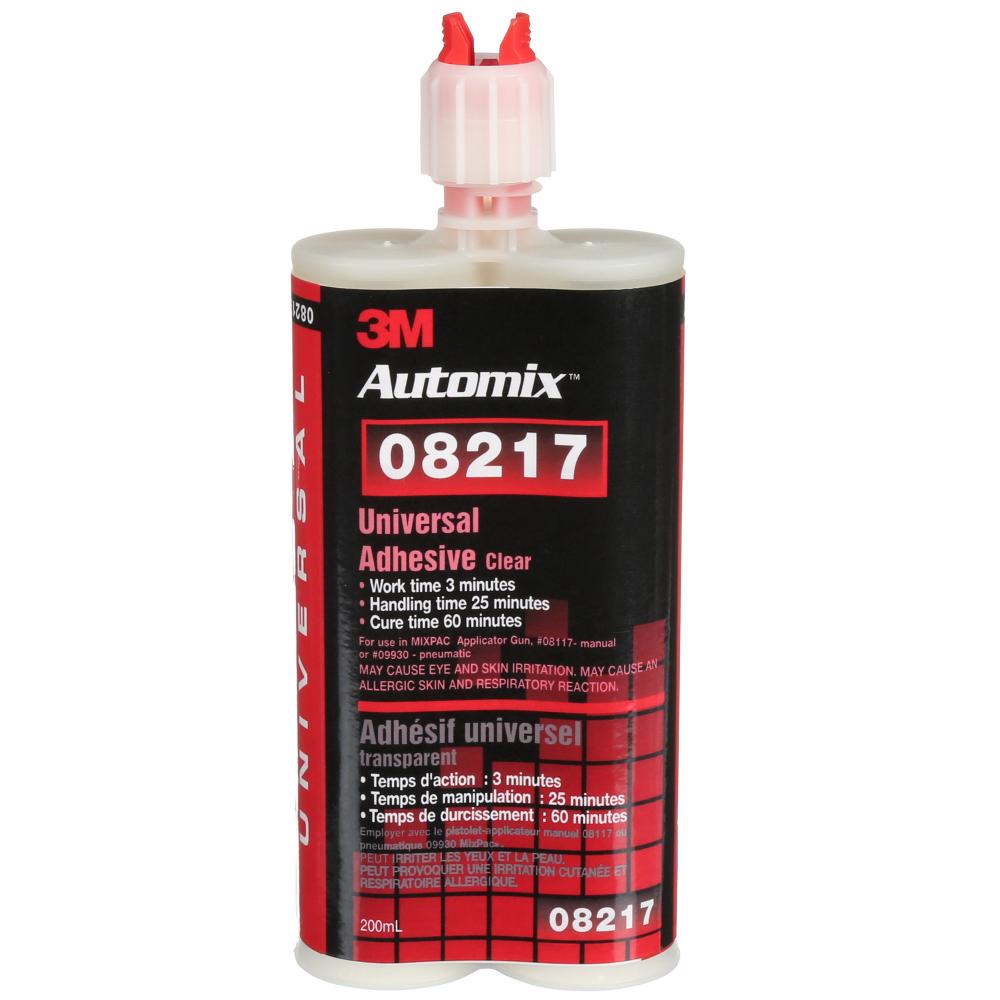 3M™ Automix® Universal Adhesive, 08217, clear, 6.8 fl. oz. (200 ml)<span class=' ItemWarning' style='display:block;'>Item is usually in stock, but we&#39;ll be in touch if there&#39;s a problem<br /></span>