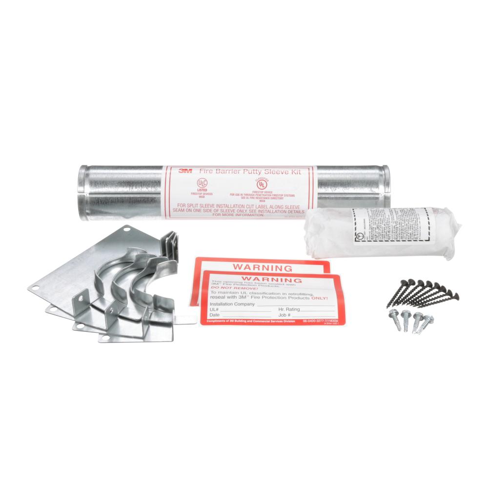 3M™ Fire Barrier Putty Sleeve Kit, DT 200, round, 2 in (5.1 cm)<span class=' ItemWarning' style='display:block;'>Item is usually in stock, but we&#39;ll be in touch if there&#39;s a problem<br /></span>