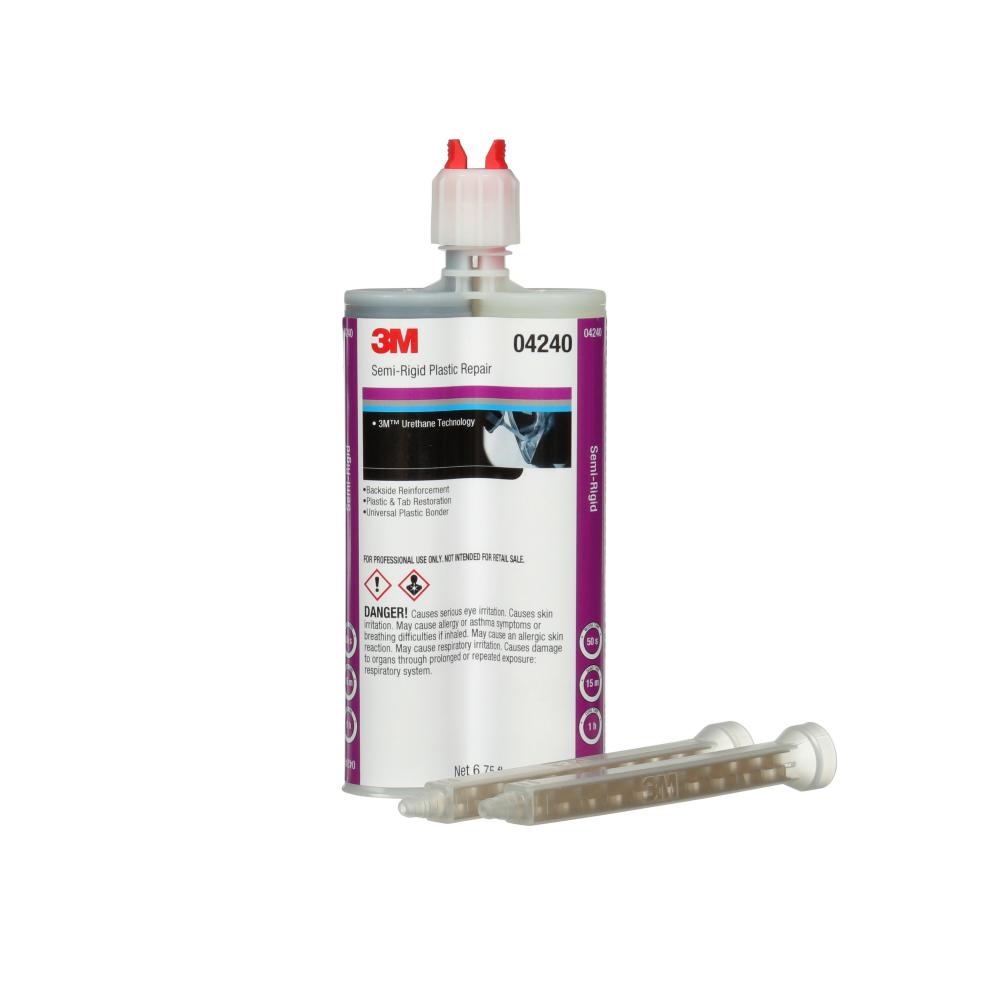 3M™ Semi-Rigid Plastic Repair, 04240, 6.8 fl. oz. (200 ml)<span class=' ItemWarning' style='display:block;'>Item is usually in stock, but we&#39;ll be in touch if there&#39;s a problem<br /></span>