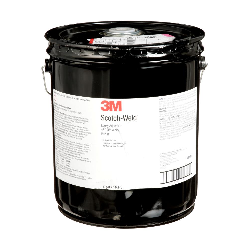 3M™ Scotch-Weld™ Epoxy Adhesive, DP460, white, 5 gal. (19 L)<span class=' ItemWarning' style='display:block;'>Item is usually in stock, but we&#39;ll be in touch if there&#39;s a problem<br /></span>