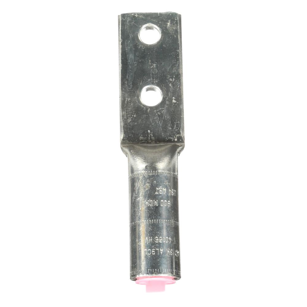 3M™ Scotchlok™ Aluminum Two Hole Lug, 40166, up to 35 kV, 500 kcmil, pink<span class=' ItemWarning' style='display:block;'>Item is usually in stock, but we&#39;ll be in touch if there&#39;s a problem<br /></span>