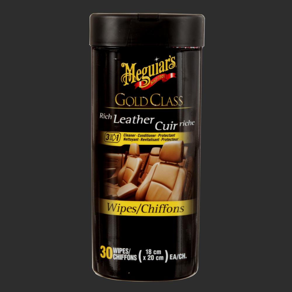 MEGUIAR’S® GOLD CLASS™ RICH LEATHER CLEANER & CONDITIONER WIPES G10900C<span class=' ItemWarning' style='display:block;'>Item is usually in stock, but we&#39;ll be in touch if there&#39;s a problem<br /></span>