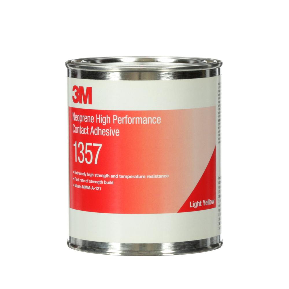 3M™ Neoprene High Performance Contact Adhesive, 1357-1GAL-NEU, light yellow, 1 gal (3.8 L)<span class=' ItemWarning' style='display:block;'>Item is usually in stock, but we&#39;ll be in touch if there&#39;s a problem<br /></span>