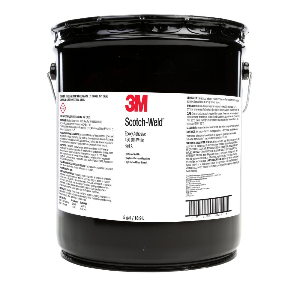 S/W 420 B OFF-WHITE EPOXY ADH 5 GAL/EA<span class=' ItemWarning' style='display:block;'>Item is usually in stock, but we&#39;ll be in touch if there&#39;s a problem<br /></span>