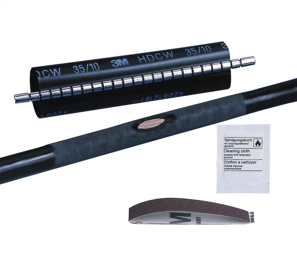 3M™ Wraparound Heat Shrink Cable Repair Sleeve, HDCW-55/15-1000, 39.4 in (1000 mm)<span class=' ItemWarning' style='display:block;'>Item is usually in stock, but we&#39;ll be in touch if there&#39;s a problem<br /></span>