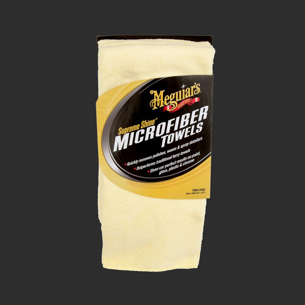 Meguiar&#39;s® Supreme Shine™ Microfibre Towels X2020, 3/Pack<span class=' ItemWarning' style='display:block;'>Item is usually in stock, but we&#39;ll be in touch if there&#39;s a problem<br /></span>
