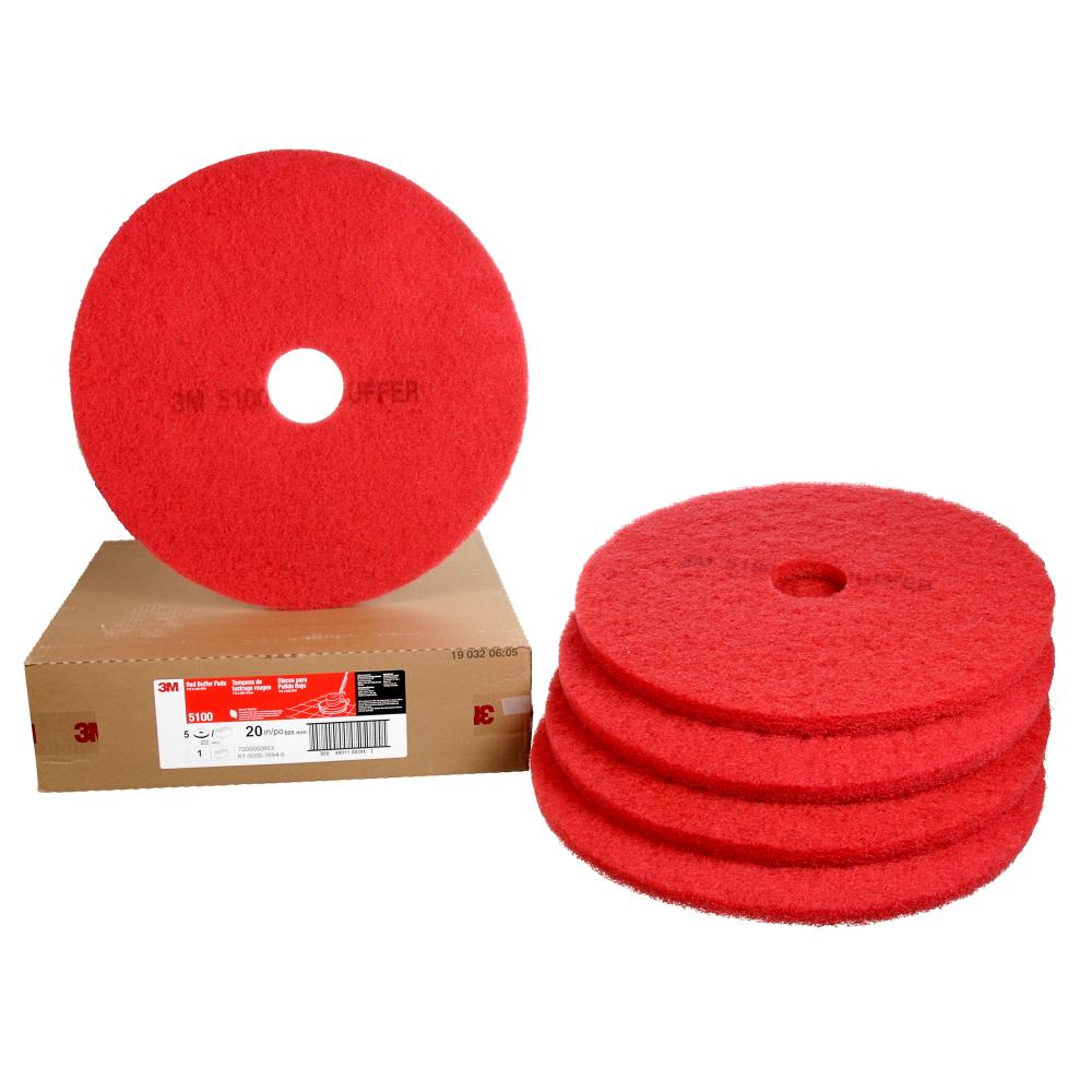 3M™ Red Buffer Pad, 5100, 508 mm (20 in)<span class=' ItemWarning' style='display:block;'>Item is usually in stock, but we&#39;ll be in touch if there&#39;s a problem<br /></span>