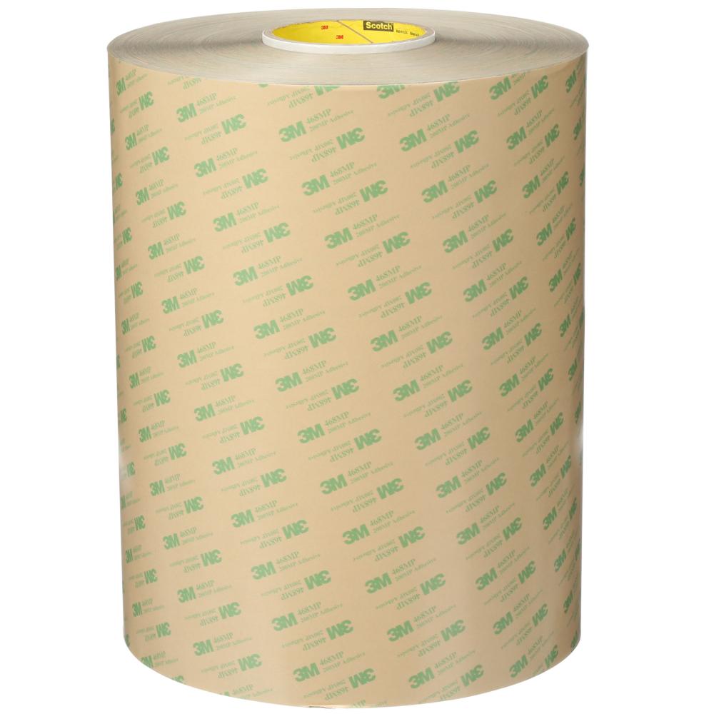 3M™ Adhesive Transfer Tape, 468MP, clear, 5 mil (.12 mm), 54 in x 180 yd (137.16 cm x 164.59 m)<span class=' ItemWarning' style='display:block;'>Item is usually in stock, but we&#39;ll be in touch if there&#39;s a problem<br /></span>