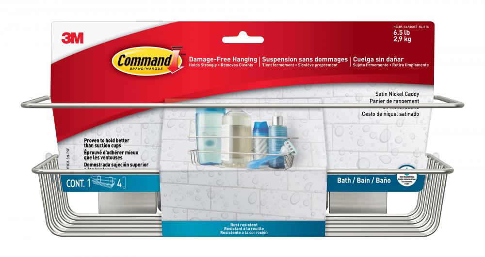Command Shower Caddies BATH10, BATH 12, BATH 14, BATH16, BATH 31, BATH 37<span class=' ItemWarning' style='display:block;'>Item is usually in stock, but we&#39;ll be in touch if there&#39;s a problem<br /></span>