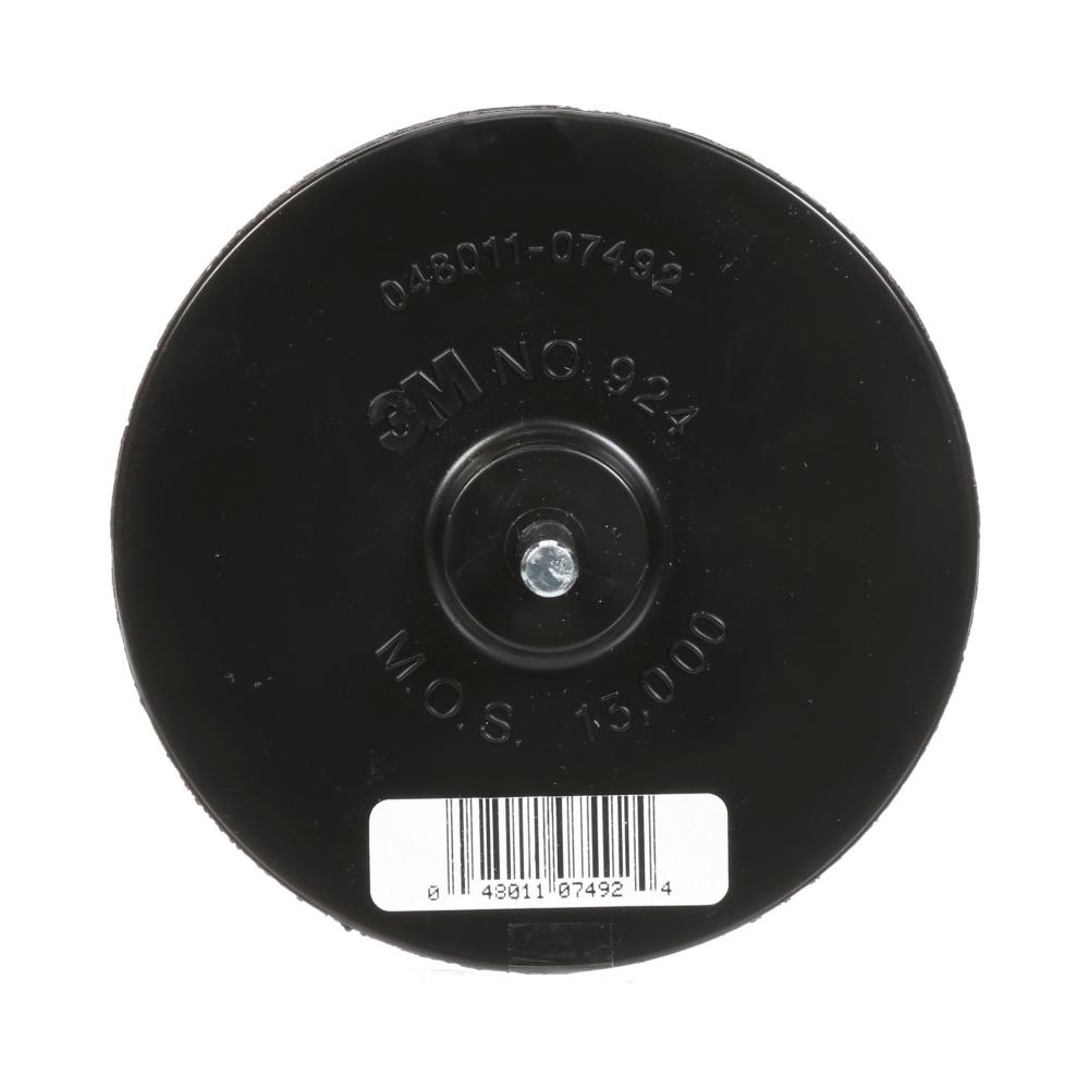 3M™ Disc Pad Holder, 924, black, 4 in x 1/4 in (101.6 mm x 6.35 mm)<span class=' ItemWarning' style='display:block;'>Item is usually in stock, but we&#39;ll be in touch if there&#39;s a problem<br /></span>