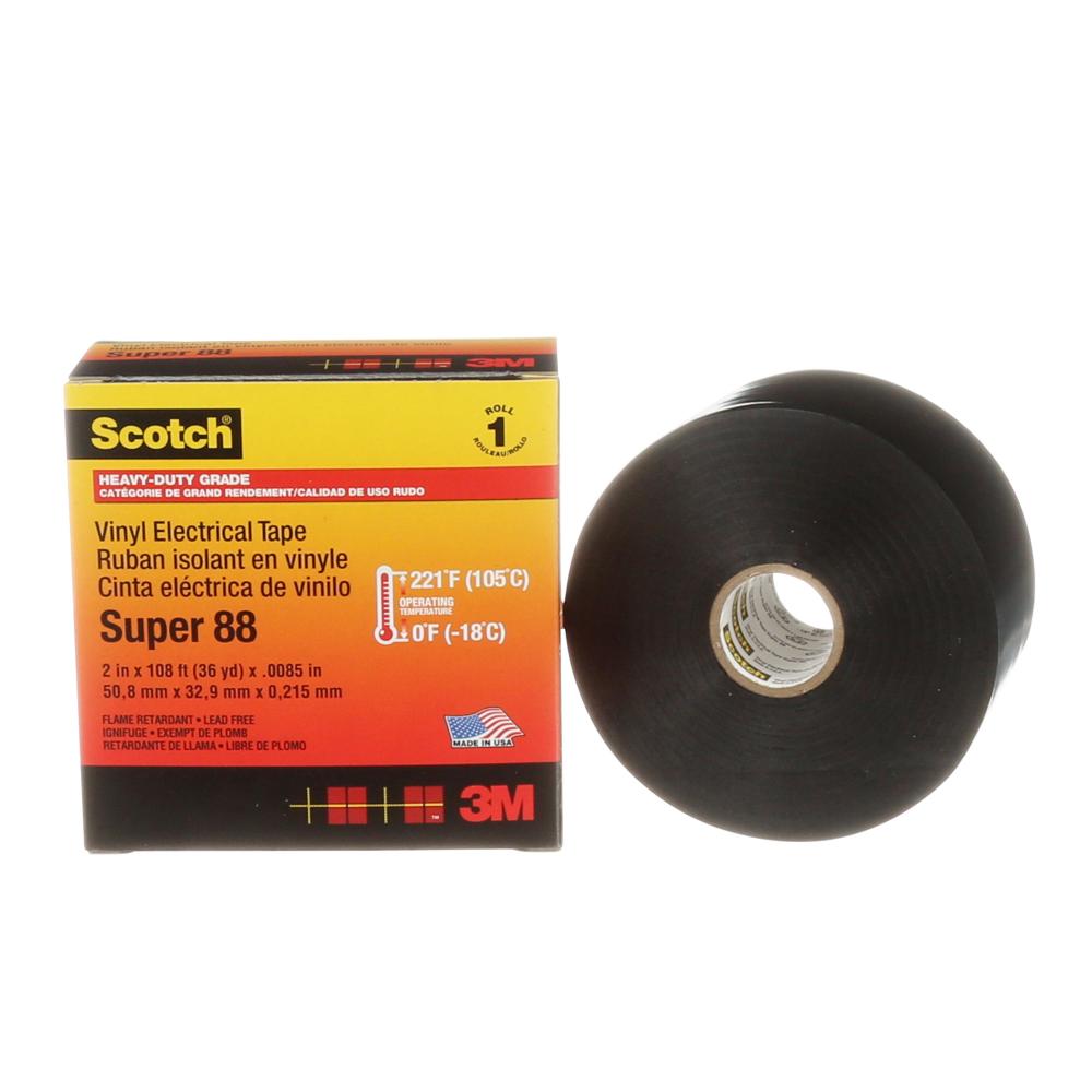 Scotch® Super 88 Electrical Tape<span class=' ItemWarning' style='display:block;'>Item is usually in stock, but we&#39;ll be in touch if there&#39;s a problem<br /></span>