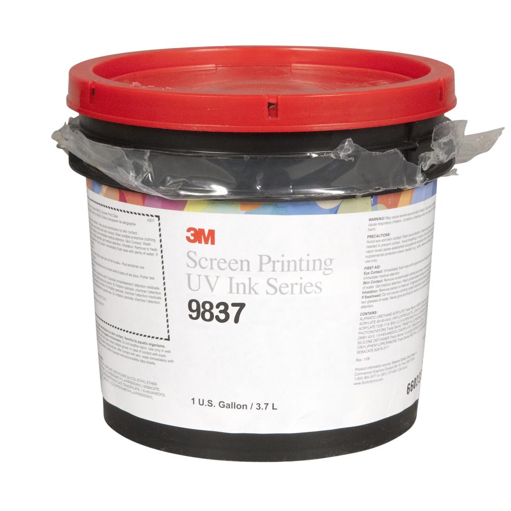 3M™ Screen Printing UV Ink, 9837, red shade yellow, 1 gallon (3.8 L)<span class=' ItemWarning' style='display:block;'>Item is usually in stock, but we&#39;ll be in touch if there&#39;s a problem<br /></span>