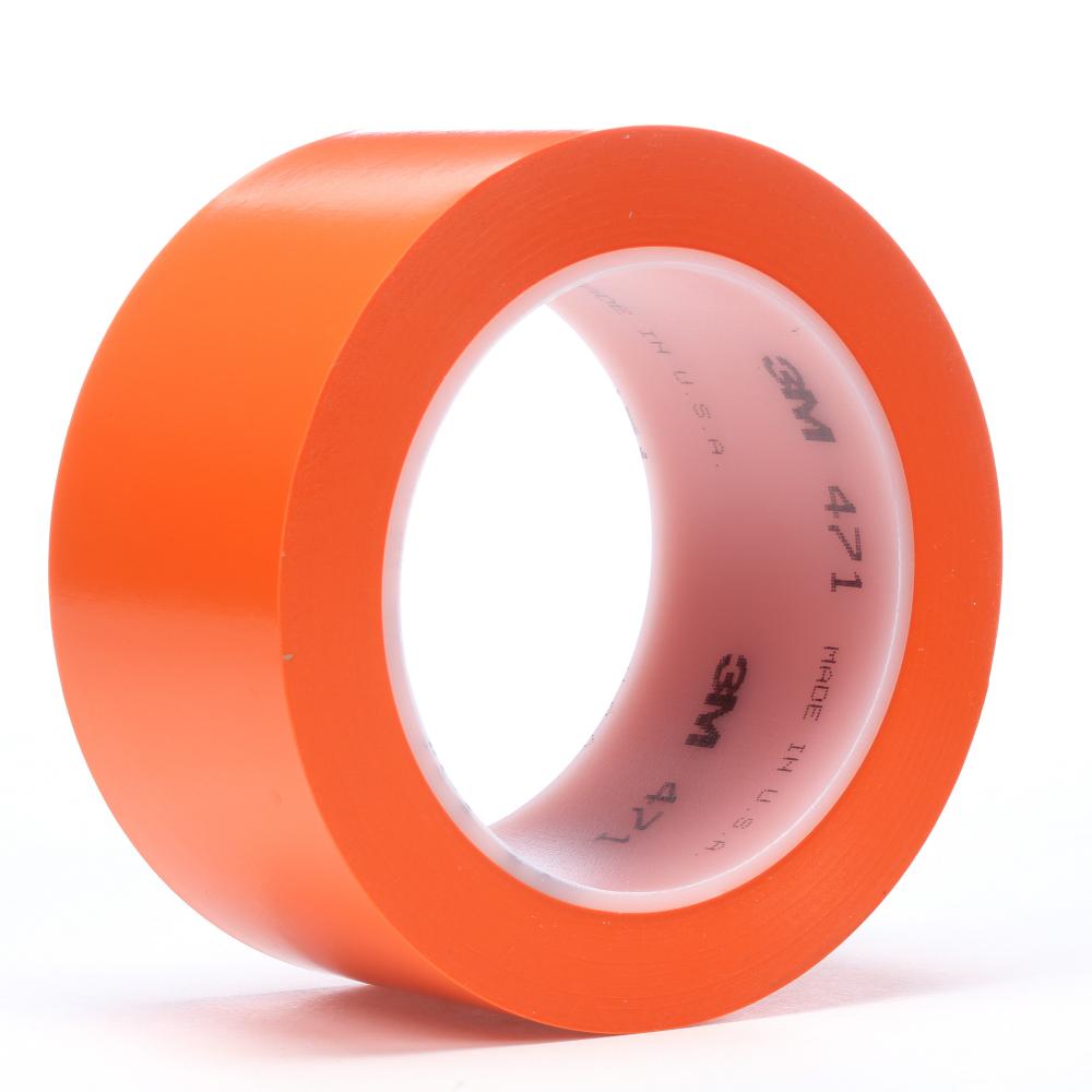 3M™ Vinyl Tape, 471, orange, 0.8 in x 36.0 yd x 5.2 mil (1.9 cm x 32.9 m x 0.1 mm)<span class=' ItemWarning' style='display:block;'>Item is usually in stock, but we&#39;ll be in touch if there&#39;s a problem<br /></span>