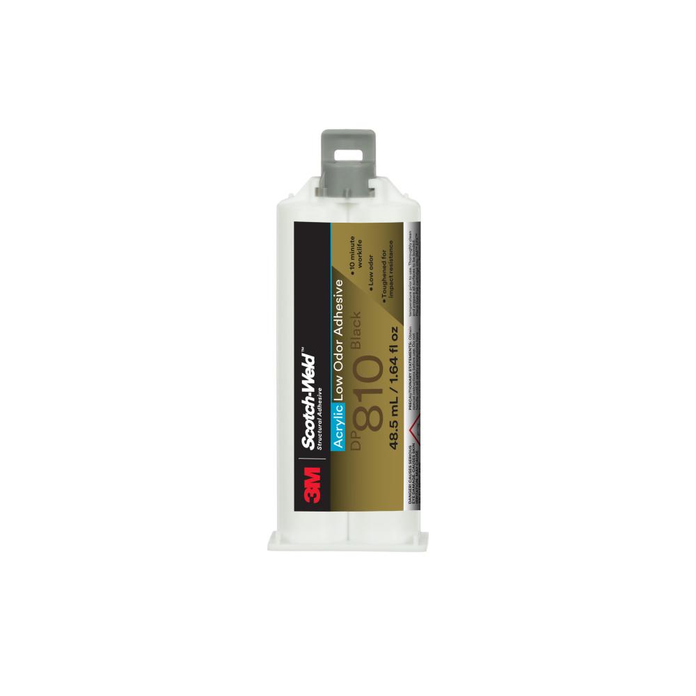 3M™ Scotch-Weld™ Low Odour Acrylic Adhesive, DP810, black, 1.71 fl. oz. (48.5 ml)<span class=' ItemWarning' style='display:block;'>Item is usually in stock, but we&#39;ll be in touch if there&#39;s a problem<br /></span>