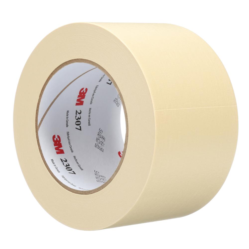 3M™ Masking Tape, 2307, tan, 5.2 mil (0.13 mm), 2.8 in x 60 yd (72 mm x 55 m)<span class=' ItemWarning' style='display:block;'>Item is usually in stock, but we&#39;ll be in touch if there&#39;s a problem<br /></span>