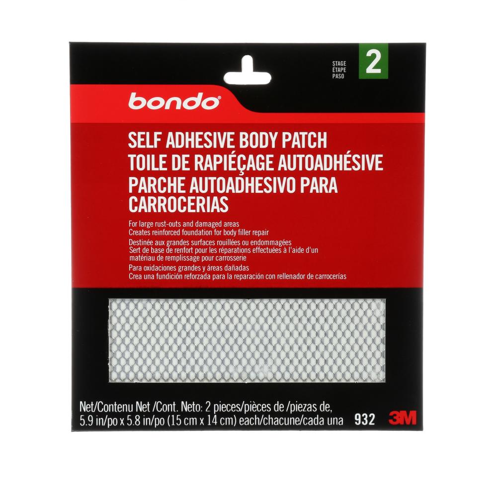 Bondo® Self Adhesive Body Patch, 932, 5.9 in x 5.8 in (69 sq in), 2 per pack<span class=' ItemWarning' style='display:block;'>Item is usually in stock, but we&#39;ll be in touch if there&#39;s a problem<br /></span>