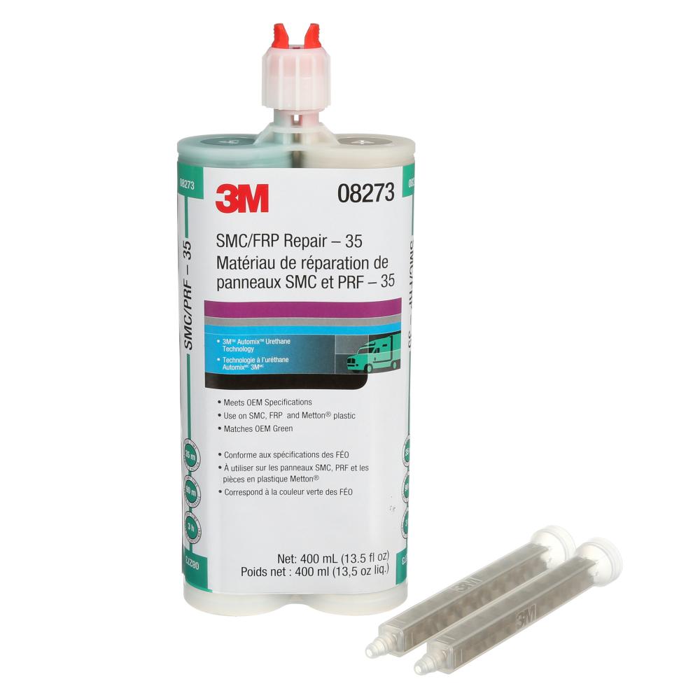 3M™ Sheet Molded Compound & Fibreglass Repair Adhesive, 08273, green, 35, 13.5 fl. oz. (400 ml)<span class=' ItemWarning' style='display:block;'>Item is usually in stock, but we&#39;ll be in touch if there&#39;s a problem<br /></span>