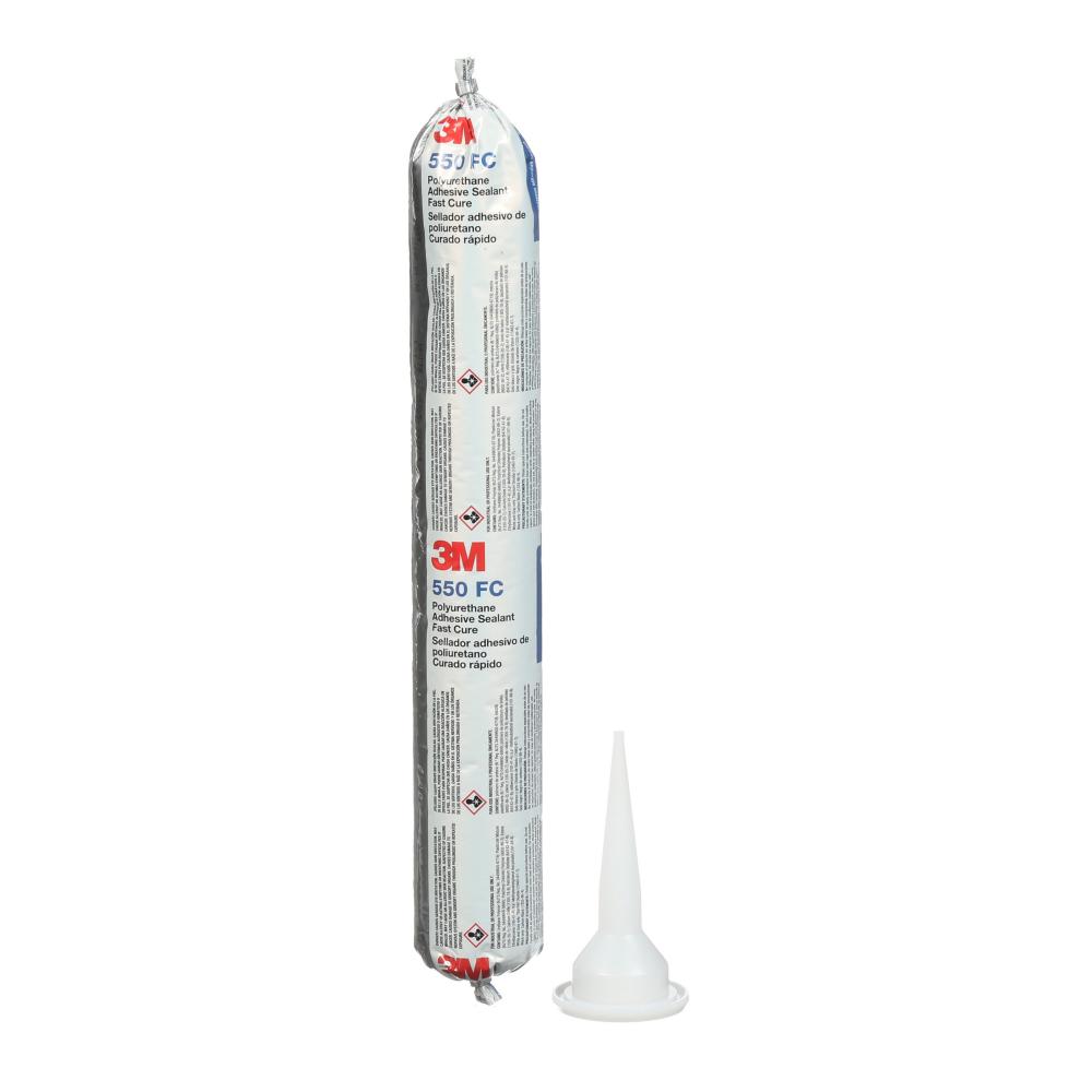 3M™ Polyurethane Adhesive Sealant, 550, black, 20.28 fl oz (599.8 mL), sausage pack<span class=' ItemWarning' style='display:block;'>Item is usually in stock, but we&#39;ll be in touch if there&#39;s a problem<br /></span>