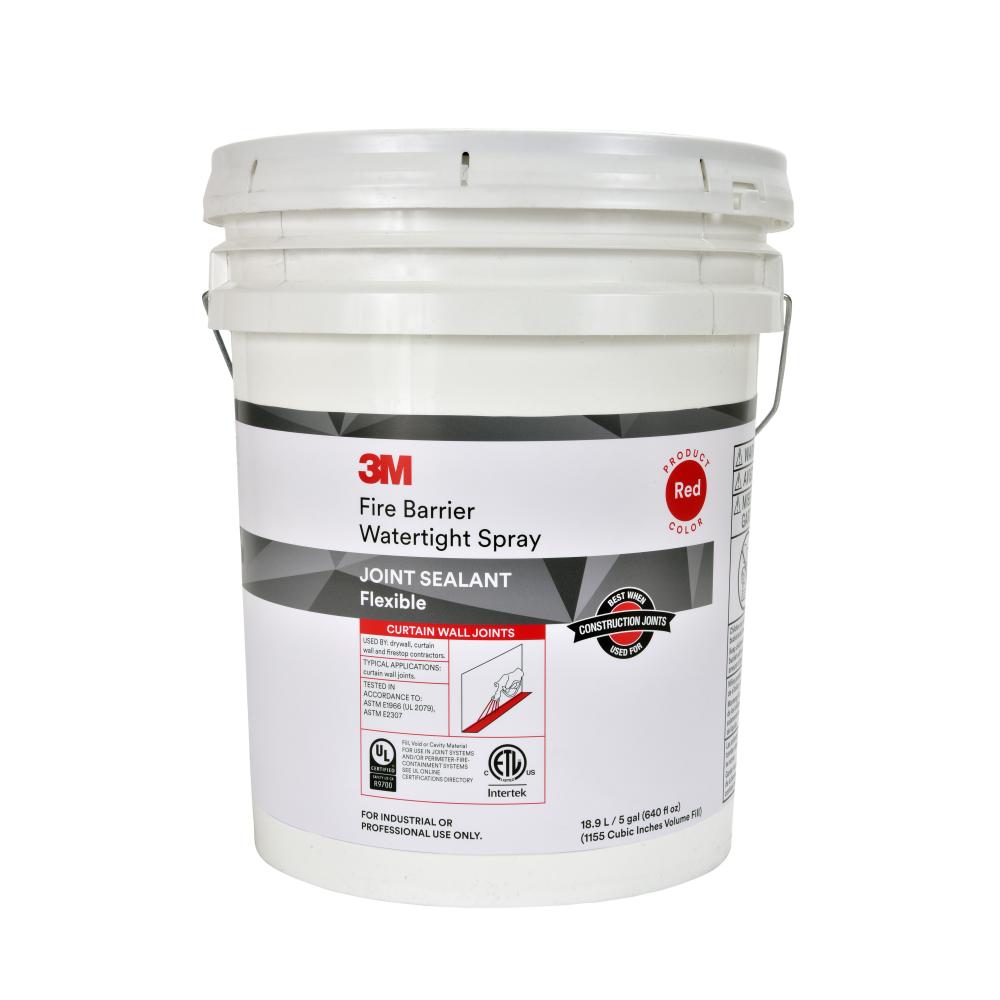 3M™ Fire Barrier Watertight Spray, red, 5 gallon (18.9 L) pail<span class=' ItemWarning' style='display:block;'>Item is usually in stock, but we&#39;ll be in touch if there&#39;s a problem<br /></span>