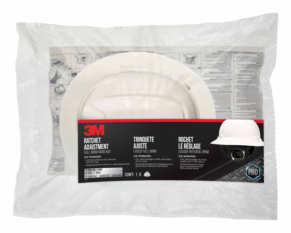 3M™ Ratchet Adjustment Full-Brim Hard Hat CHH-FB-R-W6-PS, White, Non-Vented, 6/Case<span class=' ItemWarning' style='display:block;'>Item is usually in stock, but we&#39;ll be in touch if there&#39;s a problem<br /></span>