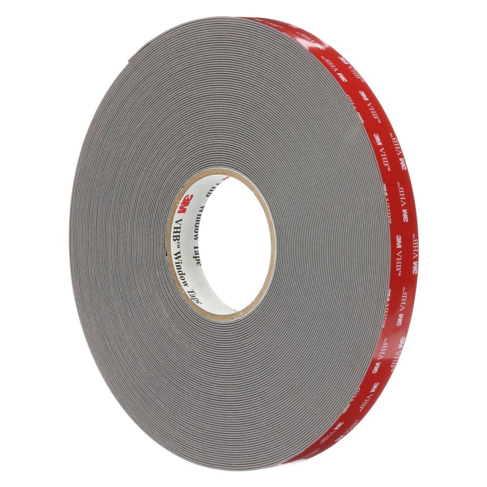 3M™ VHB™ Window Tape, B45F, black, 0.9 in x 36.0 yd x 45.0 mil (2.4 cm x 32.9 m x 1.1 mm)<span class=' ItemWarning' style='display:block;'>Item is usually in stock, but we&#39;ll be in touch if there&#39;s a problem<br /></span>