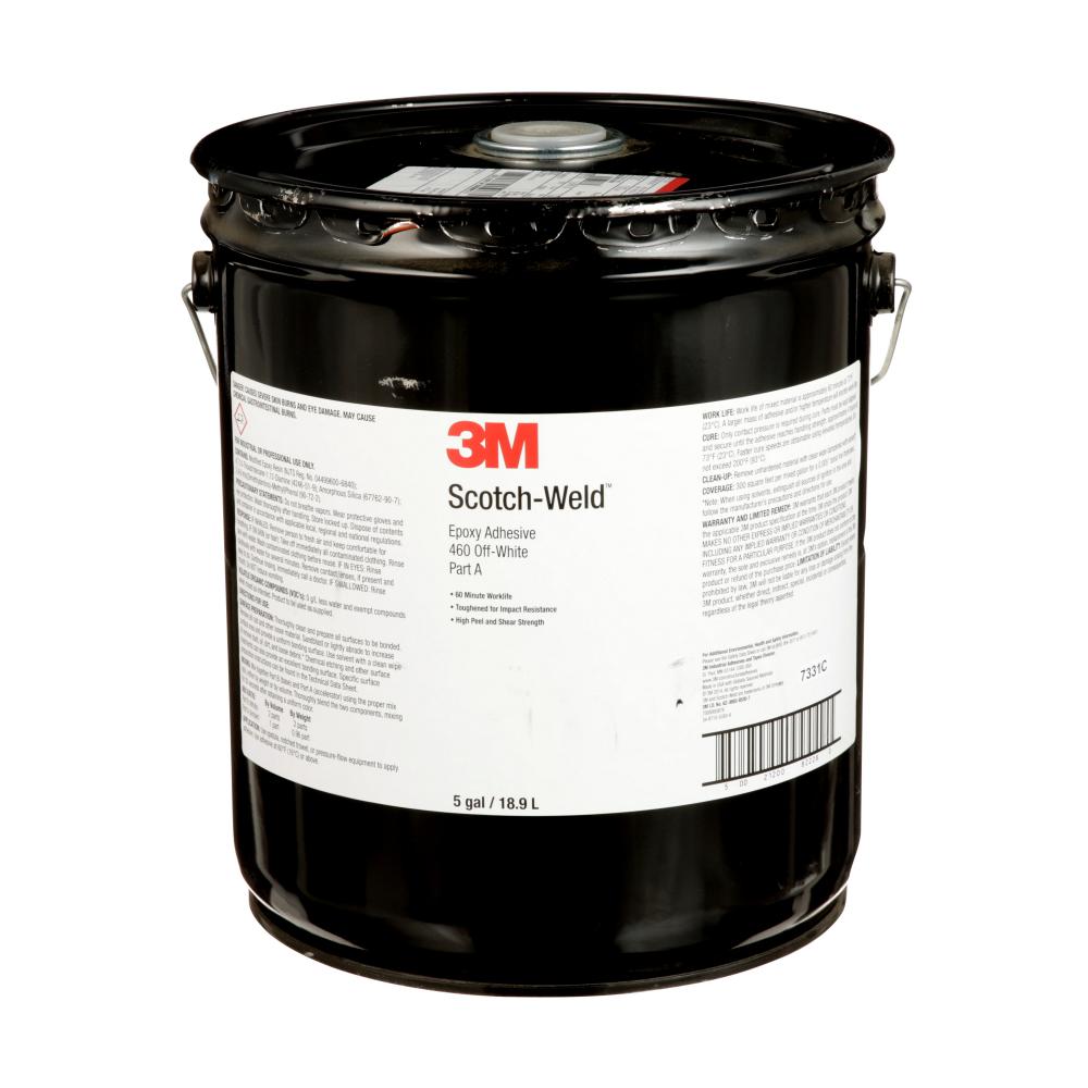 3M™ Scotch-Weld™ Epoxy Adhesive, DP460, white, 5 gal. (19 L)<span class=' ItemWarning' style='display:block;'>Item is usually in stock, but we&#39;ll be in touch if there&#39;s a problem<br /></span>