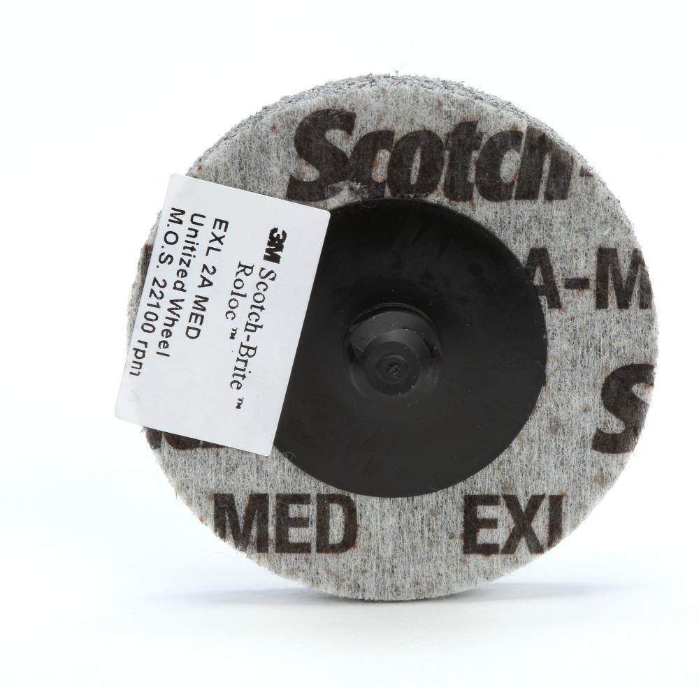 Scotch-Brite™ Roloc™ EXL Unitized Wheel, XL-UR, 2A MED, 2 in x NH (5.08 cm x NH)<span class=' ItemWarning' style='display:block;'>Item is usually in stock, but we&#39;ll be in touch if there&#39;s a problem<br /></span>