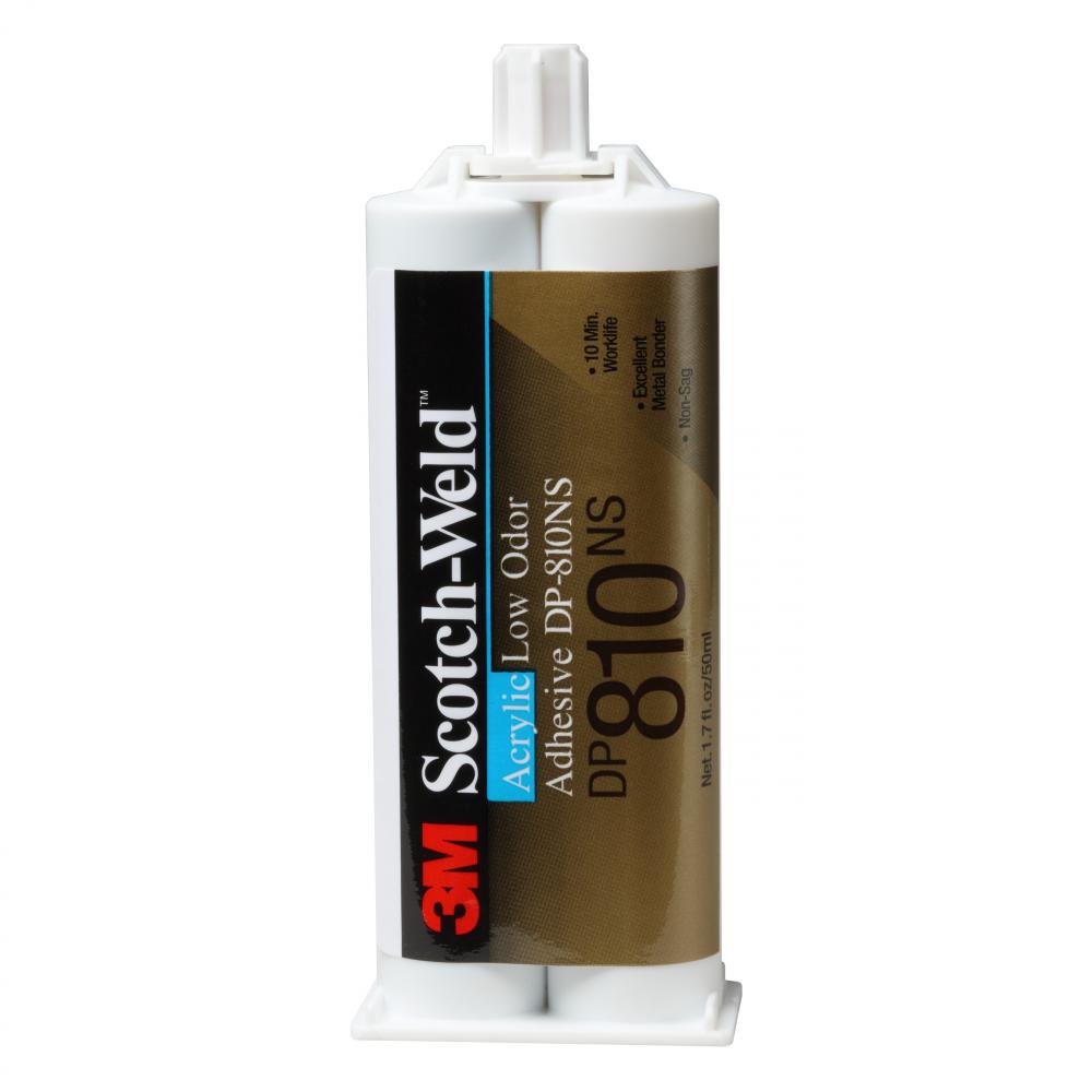3M™ Scotch-Weld™ Low Odour Acrylic Adhesive, DP810NS, tan, 1.71 fl. oz. (48.5 ml)<span class=' ItemWarning' style='display:block;'>Item is usually in stock, but we&#39;ll be in touch if there&#39;s a problem<br /></span>