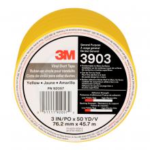 3M 7010378167 - 3M™ Vinyl Duct Tape, 3903, yellow, 3 in x 50 yd (76.2 mm x 45.6 m), 18 per case