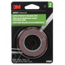 3M 7000000533 - 3M™ Super Strength Molding Tape, 03609, 1/2 in x 5 ft (1.27 cm x 1.52 m)