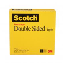 3M 7000050038 - Scotch® Double Sided Tape, 665, 1 in x 36 yd (25.4 mm x 32.9 m), boxed