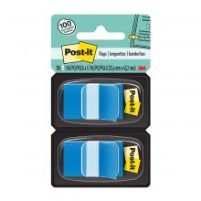 3M 7000126666 - Post-it® Flags, 680-BB2, 1'' x 1.7'', Bright Blue, 2 pads/pack, 24 packs/case, 100 T