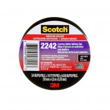 3M 7100160584 - Scotch® 2242 Linerless Rubber Splicing Tape 6165-BA-10, Black, 3/4 in x 15 ft x 0.030 in