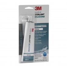 3M 7000120479 - 3M™ Marine Grade Silicone Sealant, PN08017, white, 3 fl oz (88.72 mL)