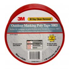 3M 7000049309 - 3M™ Outdoor Masking Poly Tape, 5903, red, 1.89 in x 60 yd (48 mm x 55 m), 24 per case