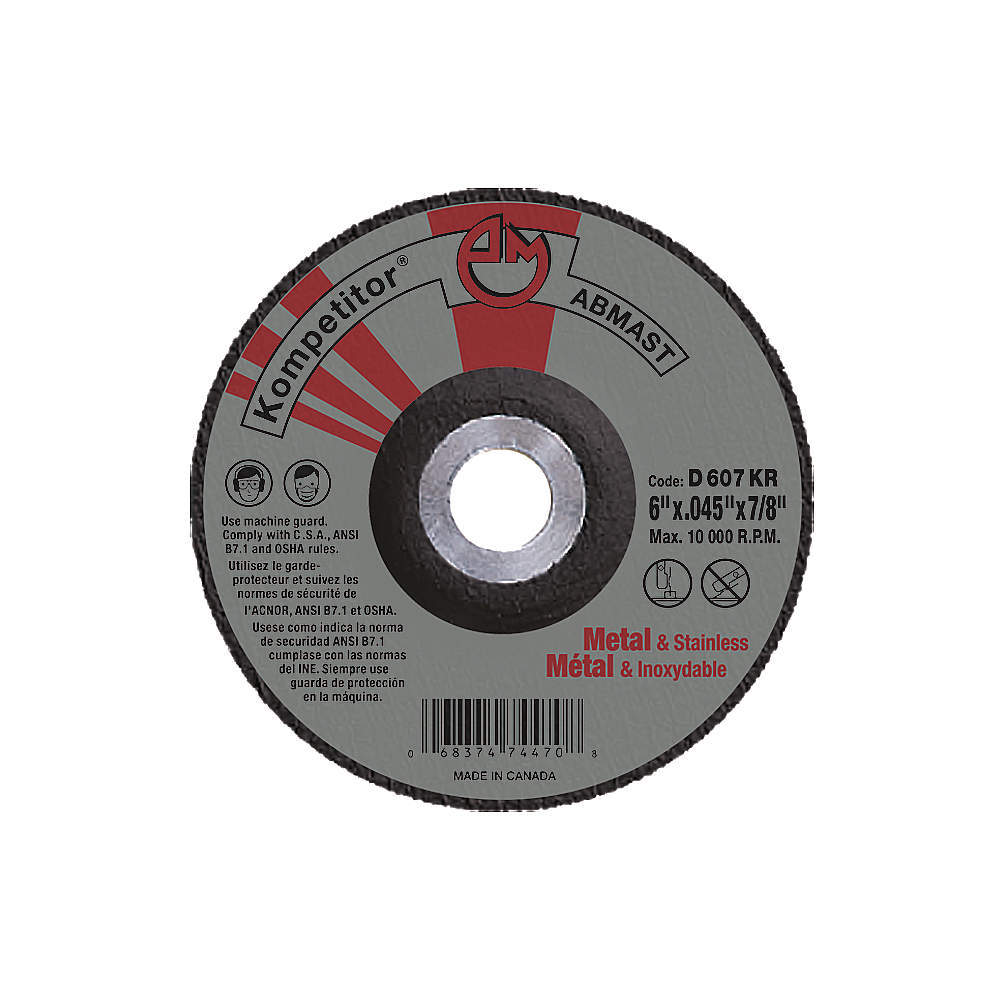 WHEEL 6 X .060 X 7/8 KOMPETITOR T27<span class=' ItemWarning' style='display:block;'>Item is usually in stock, but we&#39;ll be in touch if there&#39;s a problem<br /></span>