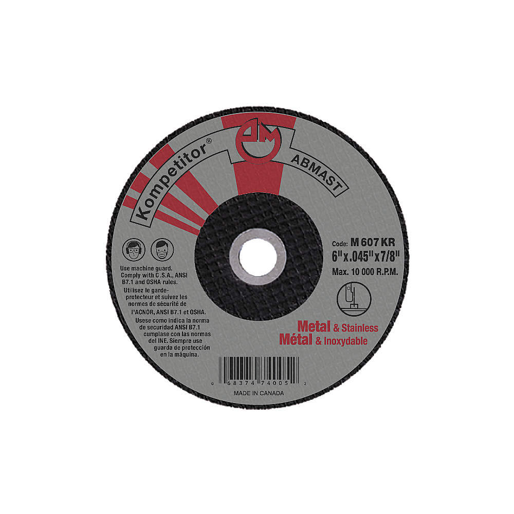 WHEEL 6 X .045 X 7/8 KOMPETITOR T1<span class=' ItemWarning' style='display:block;'>Item is usually in stock, but we&#39;ll be in touch if there&#39;s a problem<br /></span>