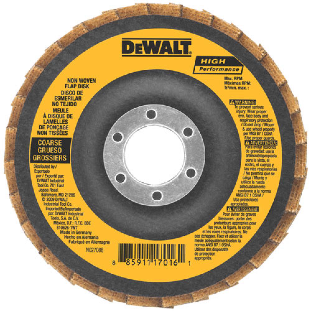 4-1/2&#34; x 5/8&#34;-11 Medium Non-Woven Flap Disc<span class=' ItemWarning' style='display:block;'>Item is usually in stock, but we&#39;ll be in touch if there&#39;s a problem<br /></span>