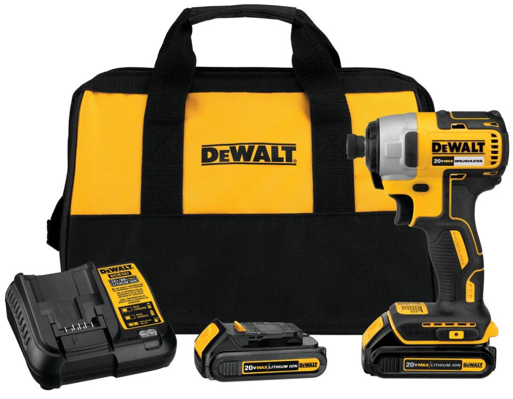 20V MAX LI-ION 1/4&#34; IMPACT DRIVER W/ 2 BATTERIES AND BAG<span class=' ItemWarning' style='display:block;'>Item is usually in stock, but we&#39;ll be in touch if there&#39;s a problem<br /></span>