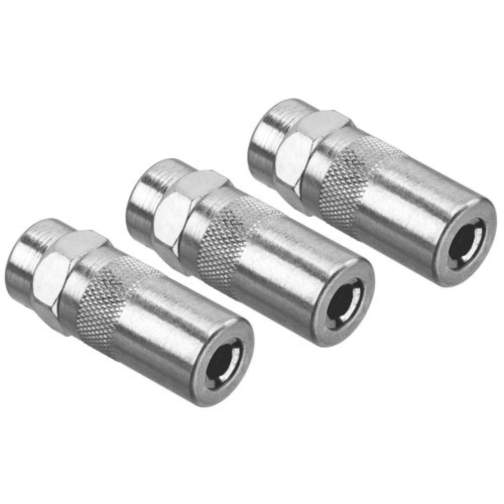 Heavy-Duty 1/8&#34; NPT  Grease Gun Coupler 3-Pack<span class=' ItemWarning' style='display:block;'>Item is usually in stock, but we&#39;ll be in touch if there&#39;s a problem<br /></span>