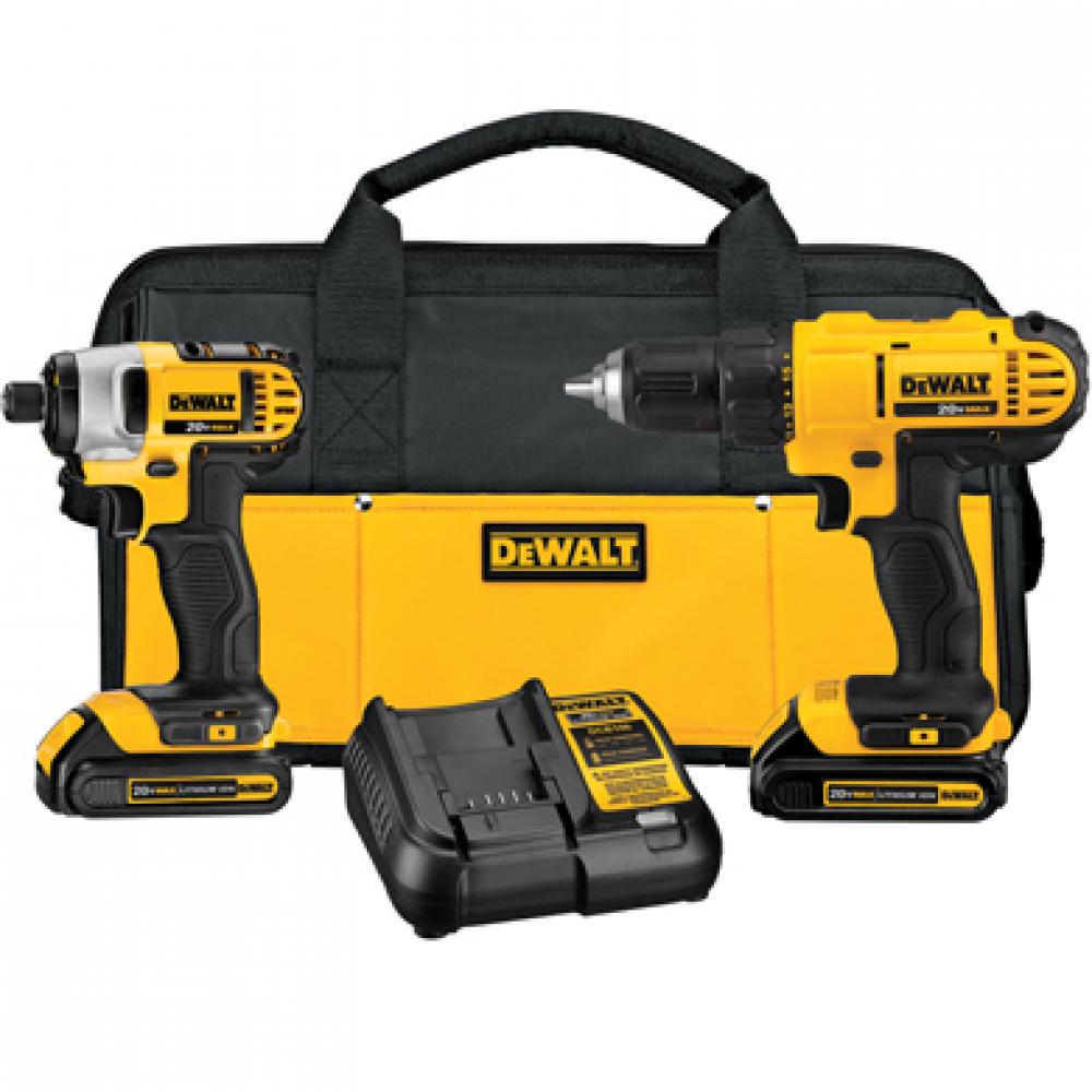 20V MAX* Lithium Ion Drill Driver/Impact Driver Combo Kit(1.3 Ah)<span class=' ItemWarning' style='display:block;'>Item is usually in stock, but we&#39;ll be in touch if there&#39;s a problem<br /></span>